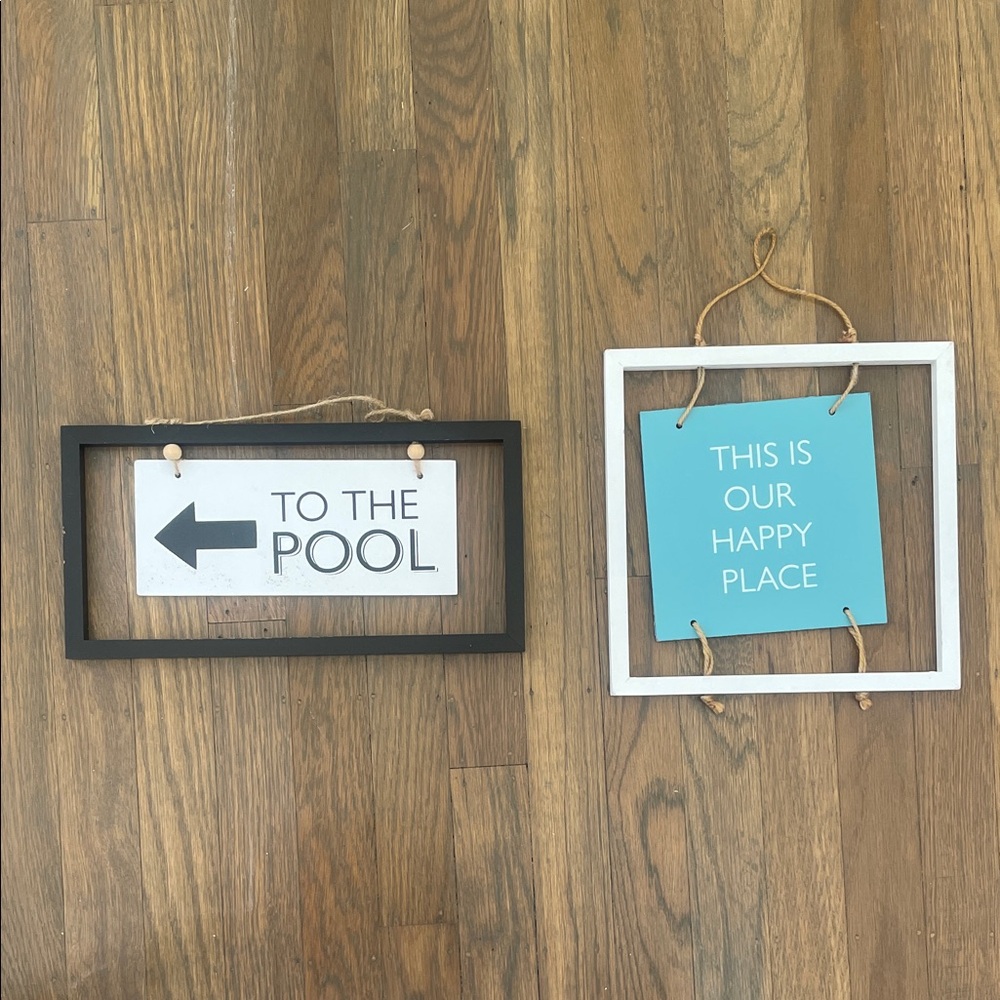 Pool Sign Set - Picture 2 of 2